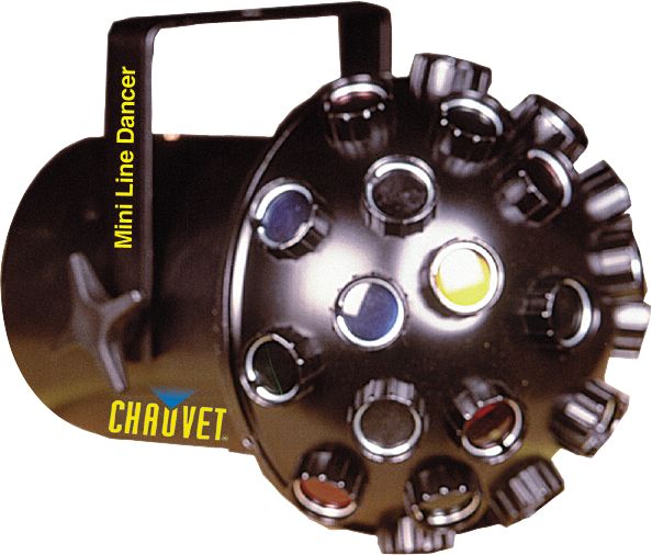 Chauvet Mini Line Dancer Sound Activated Fan Beam Effect Light
