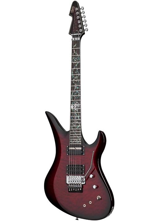 Schecter Guitar Research Nikki Stringfield A-6 FR-S Electric Guitar - Bright Red Burst