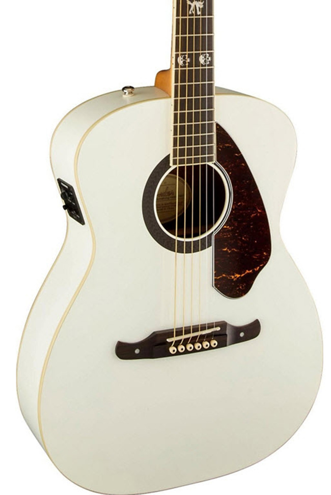 Fender Tim Armstrong Hellcat Acoustic-Electric Guitar White Satin