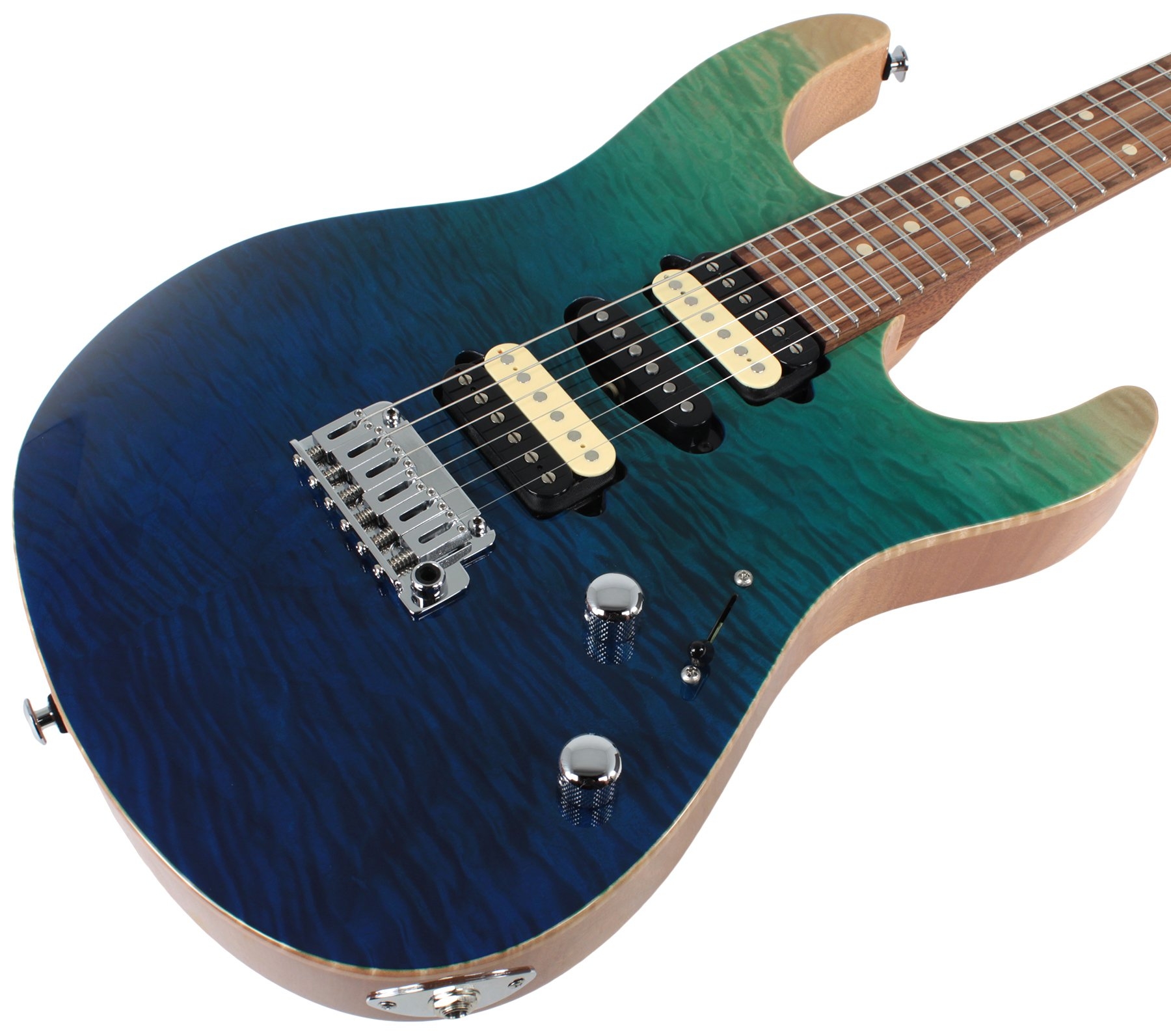 Suhr Modern Select Guitar Quilted Maple - Aqua Burst Gradient