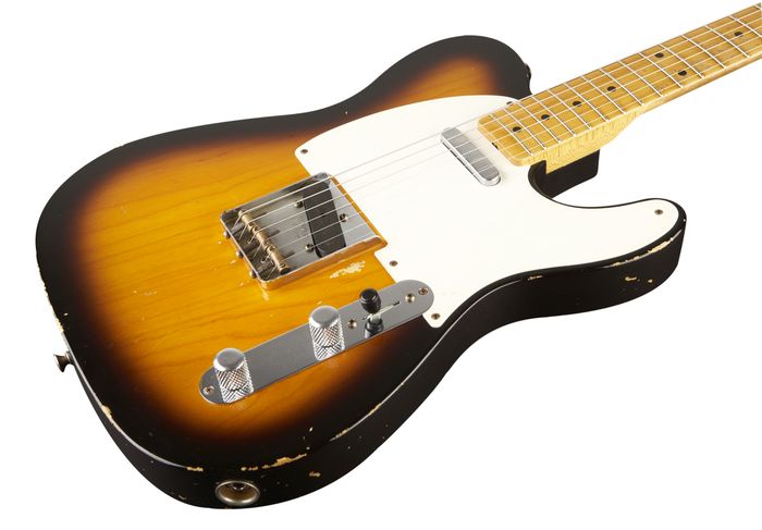 Fender Custom Shop 1957 Telecaster Ash Relic Electric Guitar Master Built by Dale Wilson 2 Color Sunburst