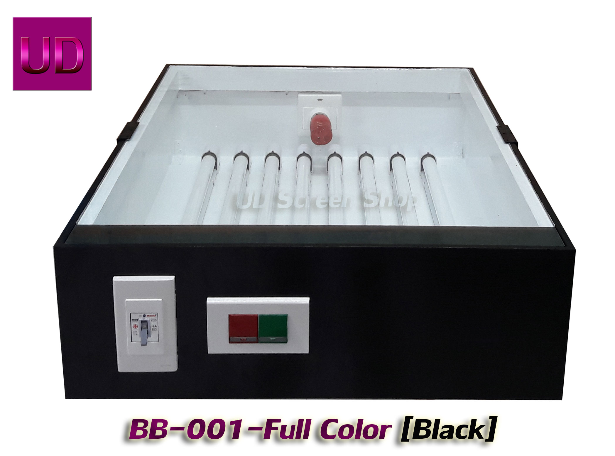 ตู้ถ่ายบล็อกสกรีน รุ่นยอดนิยม Full Colors-Black [สีดำ]