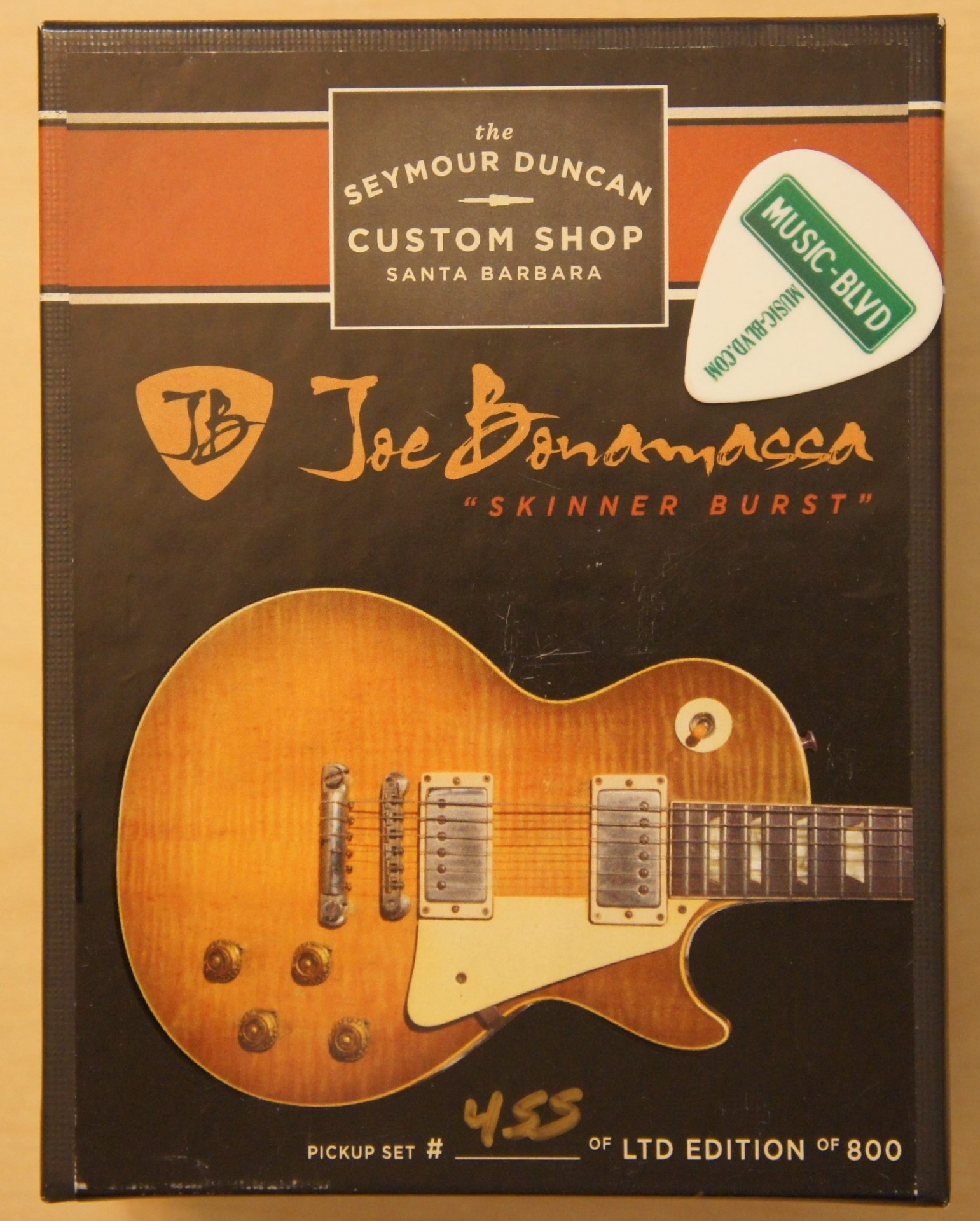 Seymour Duncan Custom Shop Joe Bonamassa Skinner Burst Humbucker Set - Aged Nickel Cover