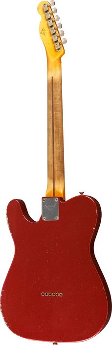 Fender Custom Shop Master Built By Greg Fessler '50s Heavy Relic Telecaster Electric Guitar Red Sparkle