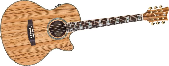 ESP Xtone Exotic Wood Cutaway Acoustic-Electric Guitar