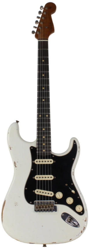 Fender Custom Shop Limited Roasted Poblano Strat, Relic, Aged Olympic White
