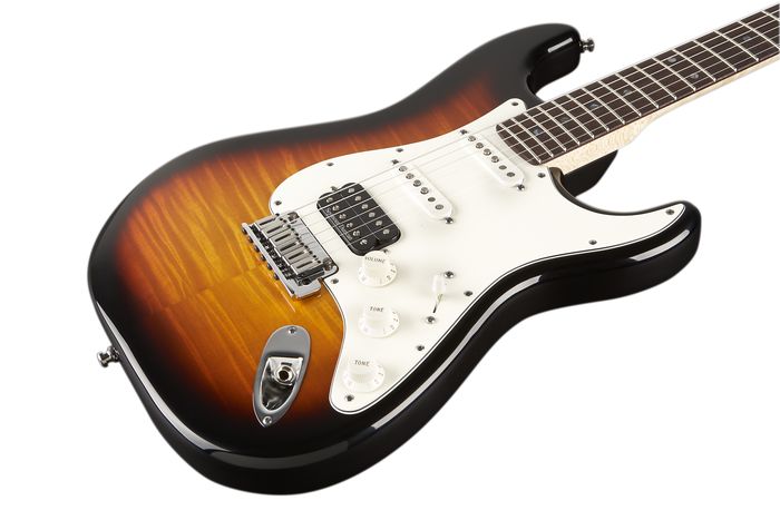 Fender Custom Shop 2011 Custom Deluxe Strat Flame Top Electric Guitar Faded 3Tone Sunburst Rosewood