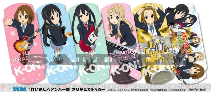 สติ๊กเกอร์ PSP K-on 6 แบบ (แท้)