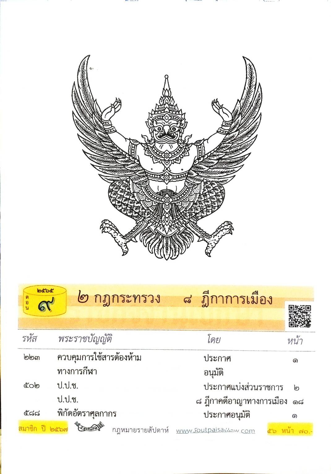 กฎหมายใหม่ปี 2565 ตอนที่ 9 2 กฎกระทรวง 8 ฎีกาการเมือง