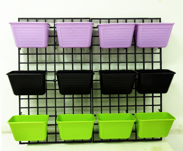 กระถางต้นไม้สวนแนวตั้งขนาดใหญ่ สีเขียวอ่อน