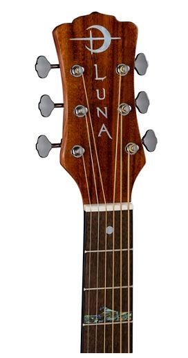 Luna Guitars High Tide Koa Left-Handed Grand Concert Acoustic/Electric Guitar Satin Natural