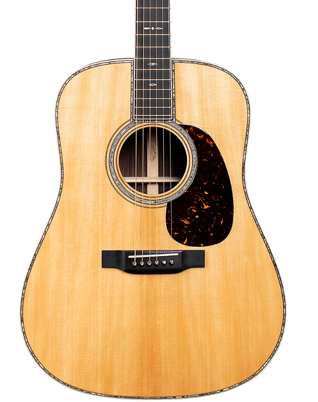 Martin D-45 Modern Deluxe Acoustic Guitar Natural