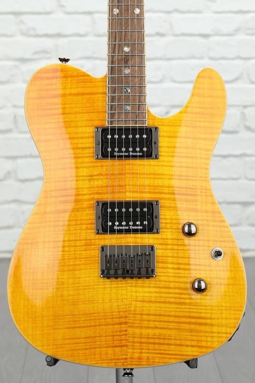 Fender Special Edition Custom Telecaster FMT HH - Amber with Indian Laurel Fingerboard