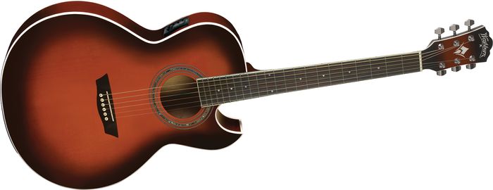Washburn Festival EA14A Spruce Top Acoustic Cutaway Electric Guitar with 4-Band EQ Tobacco Sunburst