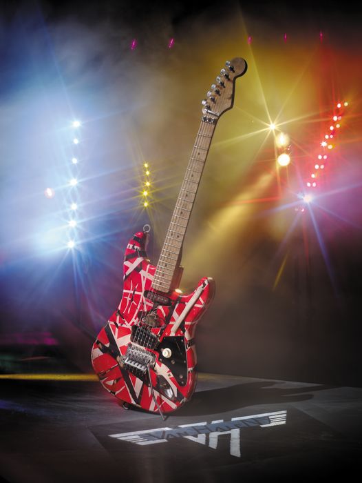 EVH Eddie Van Halen Frankenstein Replica Electric Guitar(Black/White/Red)