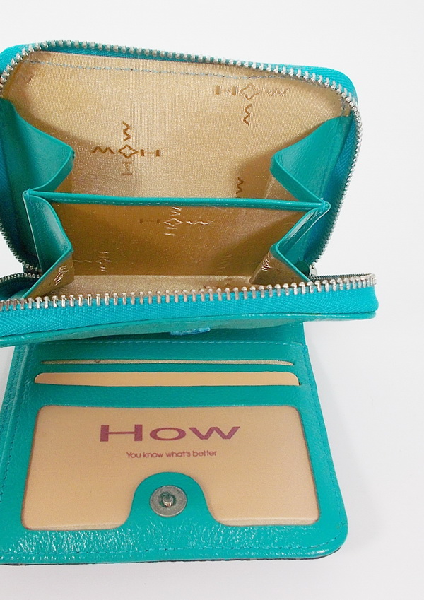 กระเป๋าสตางค์ HOW น้ำตาล-ฟ้า ใหม่ แท้