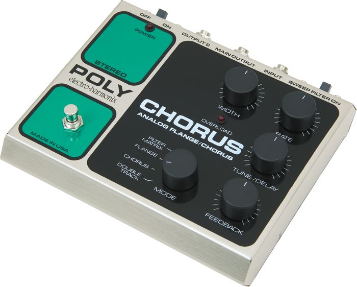 Electro-Harmonix Classics Stereo Polychorus Analog Flange / Chorus Guitar Effects Pedal