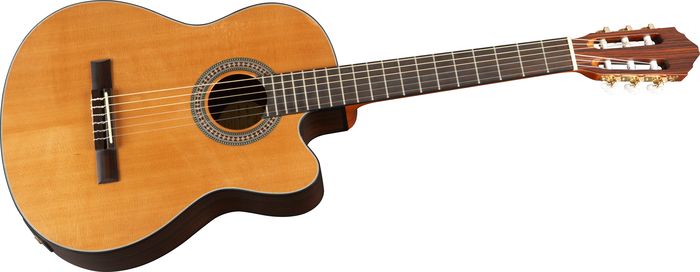 Lucero LC200SCE Rosewood/Cedar Acoustic-Electric Cutaway Classical Guitar