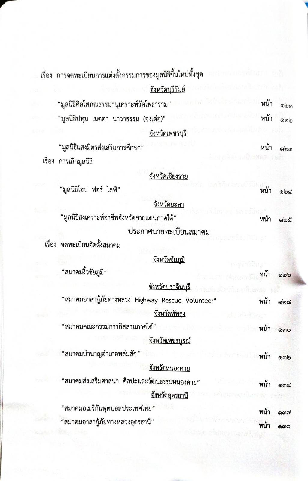 กฎหมายออกใหม่ 10/66 ประกาศกระทรวงการคลัง ฐานะการเงินฯ ประกาศศาลเยาวชนและครอบครัวกลาง... สมาคม - มูลนิธิ