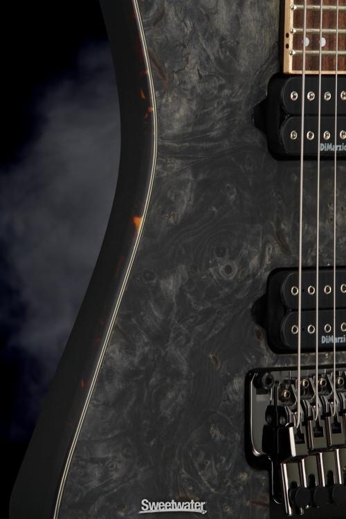 Ibanez RG Premium Sweetwater USA Exclusive - Transparent Black Flat, Buckeye Burl