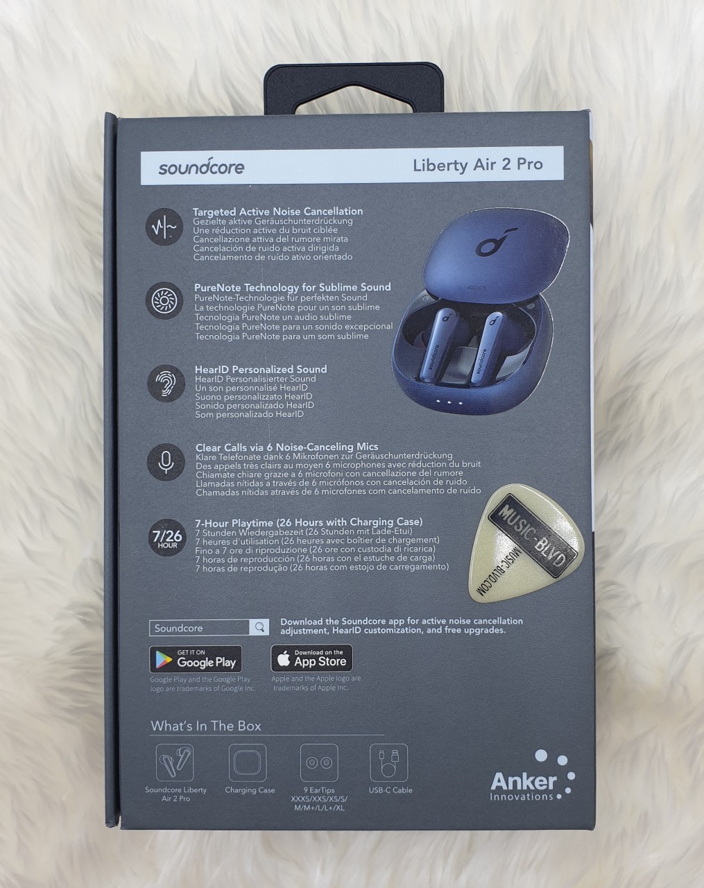 Soundcore Liberty Air 2 Pro (Sapphire Blue, Onyx Black, Titanium White, Crytal Pink, MusiCares® Red)