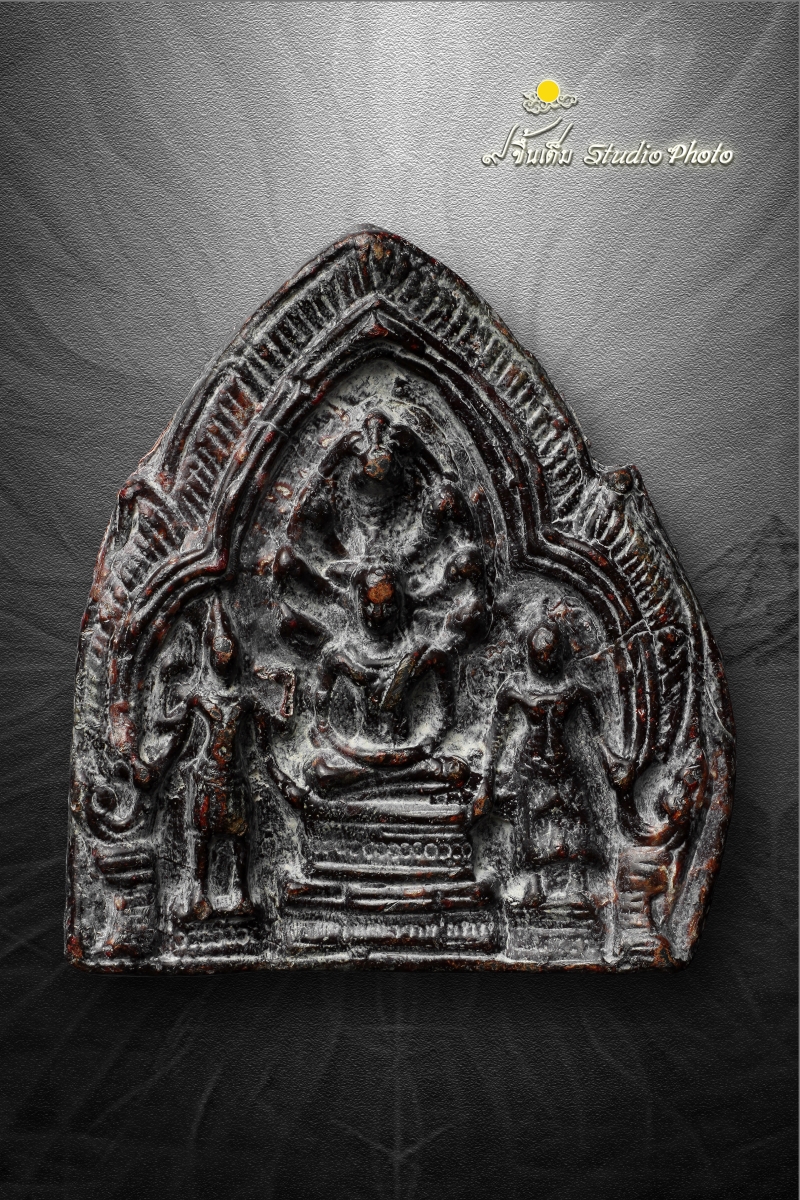 พระนารายณ์ทรงปืน เนื้อชินตะกั่วสนิมแดง จ.ลพบุรี (โชว์พระ)