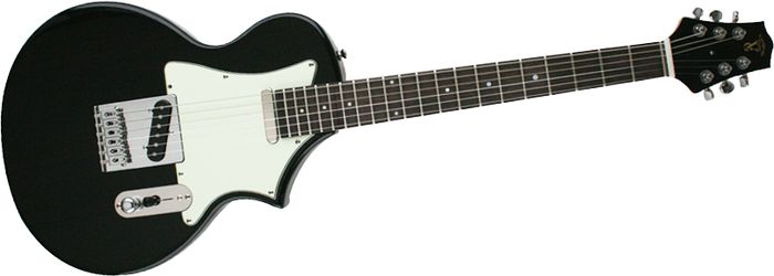 Voyage-Air Guitar TransAxe Telair VET-1 Electric Guitar with Rosewood Fingerboard Black