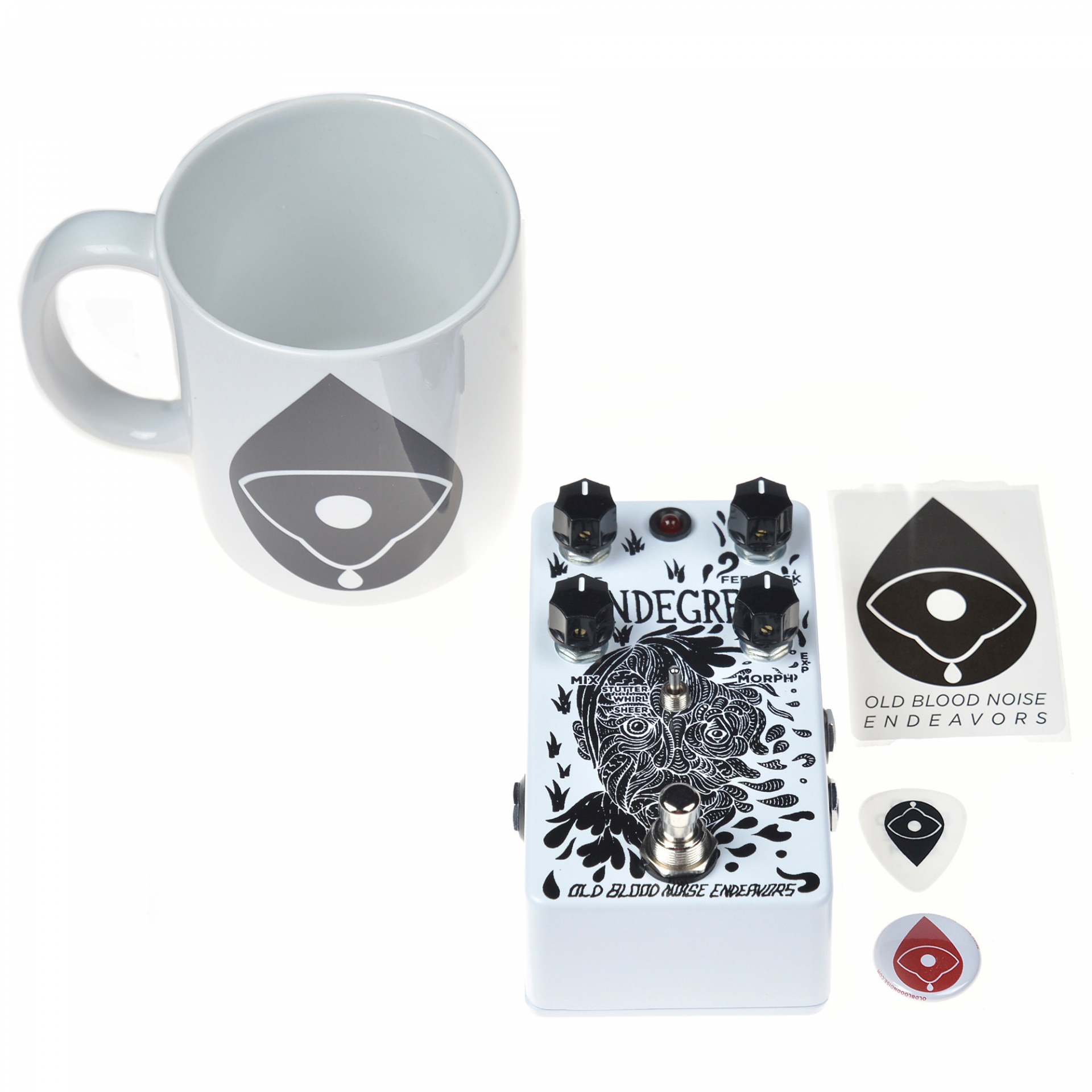 Old Blood Noise Mondegreen Delay CME Exclusive White and Black w/ Free Mug (LTD of 15)