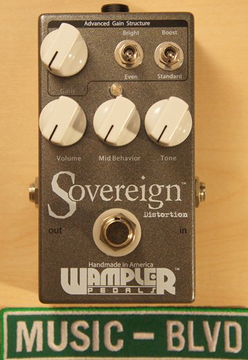 Wampler Sovereign Distortion Guitar Effects Pedal