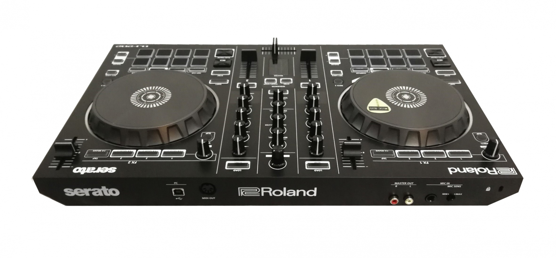 Roland DJ-202 2-channel Serato DJ Intro Controller with Drum Machine