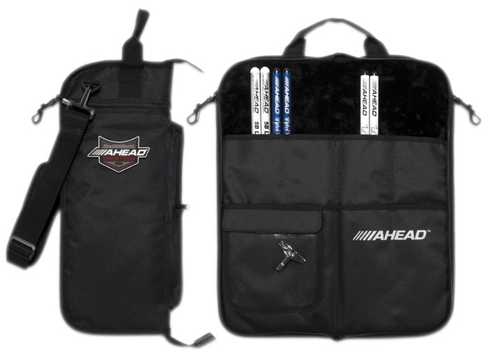 Ahead Deluxe Stick Case Black with Black Trim Plush interior