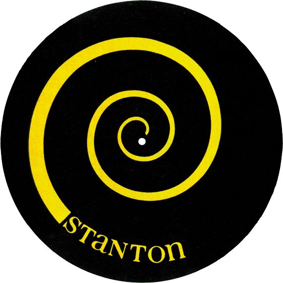 Stanton DSM-6 Yellow on Black Slipmats with Scratch Discs