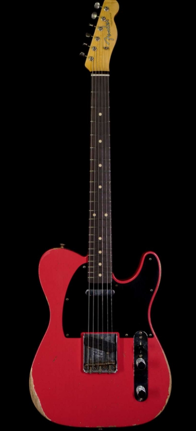 FENDER CUSTOM SHOP 1961 TELECASTER RELIC QUATER-SAWN MAPLE AAA ROSEWOOD FINGERBOARD FIESTA RED