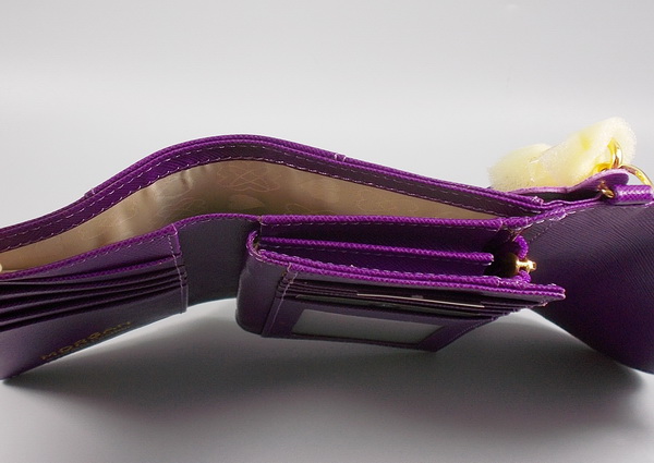 กระเป๋าสตางค์ MORGAN ม่วง ใหม่ แท้