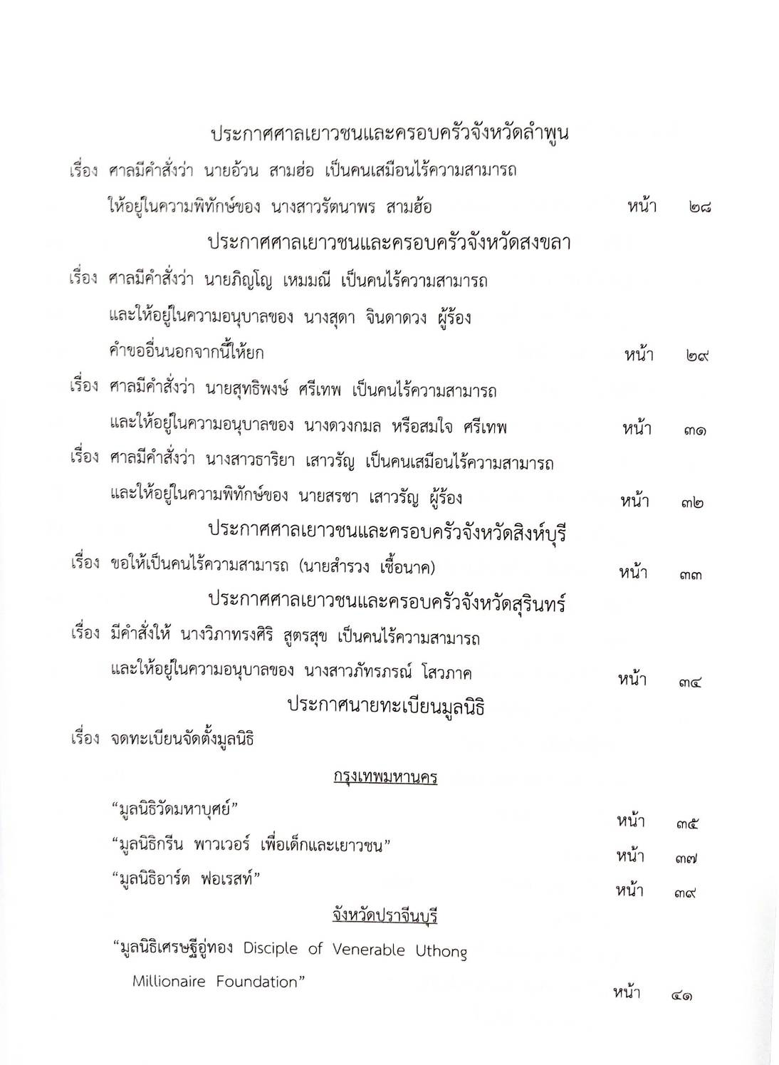 กฎหมายออกใหม่ ตอนที่ 14/2568 ประกาศคณะกรรมการควบคุมการขนส่งทางบกฯ ประกาศศาลเยาวชนและครอบครัวจังหวัด... และสมาค มูลนิธิ
