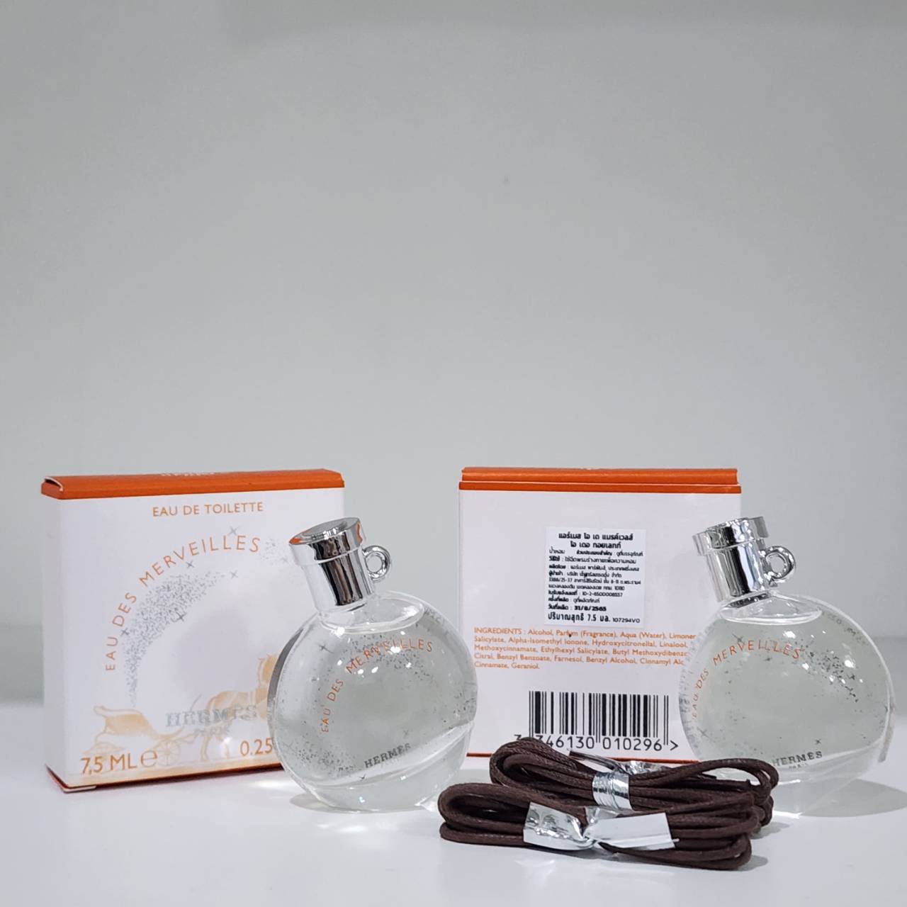 น้ำหอมจิ๋วมินิ Hermes Eau des Merveilles Eau de Toilette 7.5ml แบบแต้มมีกล่อง ( Mini Perfume น้ำหอมขนาดพกพา)