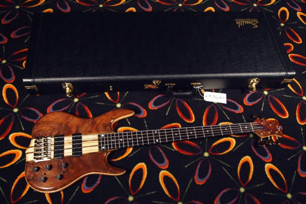 Ken Smith 2016 5TNV 5-String Bass Figured Walnut w/ 18v Preamp - Oil