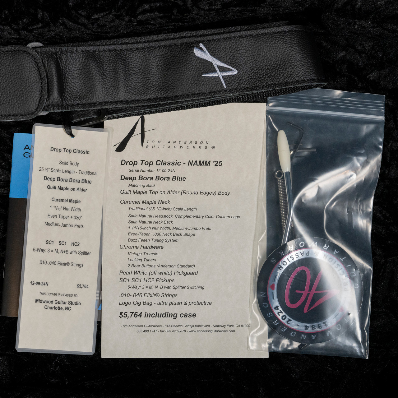 Tom Anderson Drop Top Classic NAMM '25 - Deep Bora Bora Blue