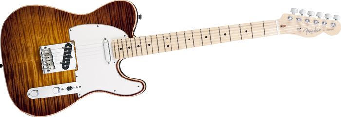 Fender Select Telecaster Flame Maple Top Chambered Ash Body Electric Guitar Violin Burst Maple Fingerboard