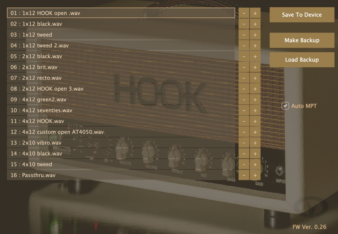 Hook Wizard amp