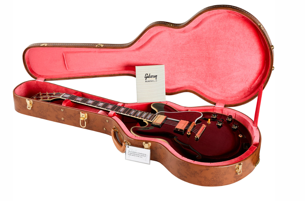 Gibson Custom Murphy Lab 1959 ES-355 Reissue Ultra Light Aged Semi-Hollow Electric Guitar Ebony