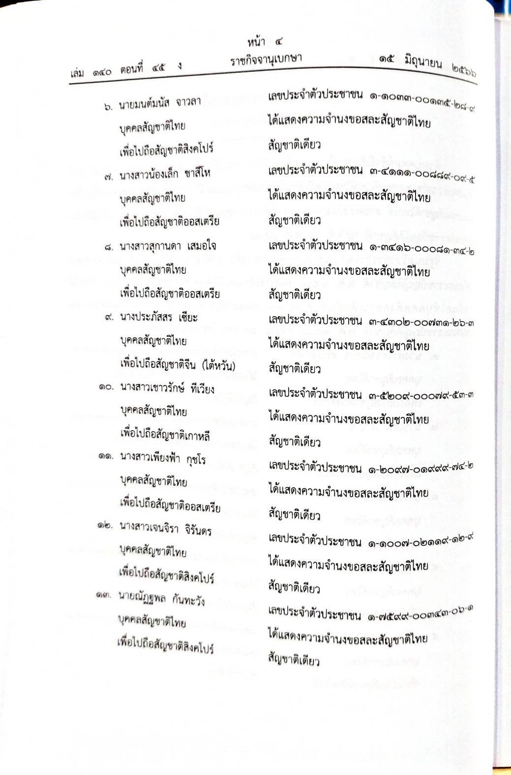 กฎหมายออกใหม่ 45/66 ประกาศกระทรวงการคลัง ฐานะการเงินฯ ประกาศการขนส่งทางบก ฉ.58 ประกาศศาลเยาวชนและครอบครัวจังหวัด...