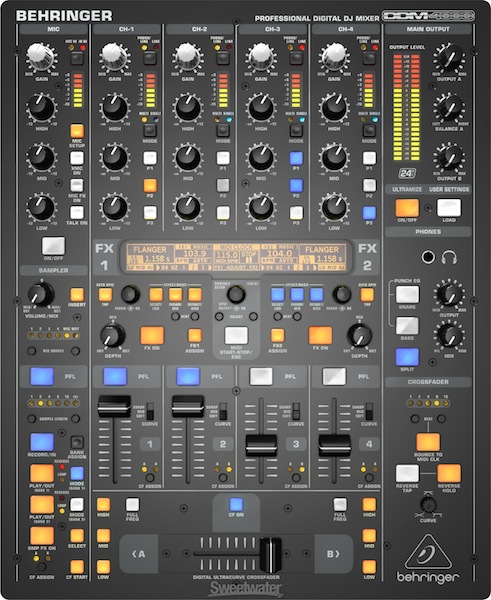 Behringer DDM4000 5-channel Digital DJ Mixer