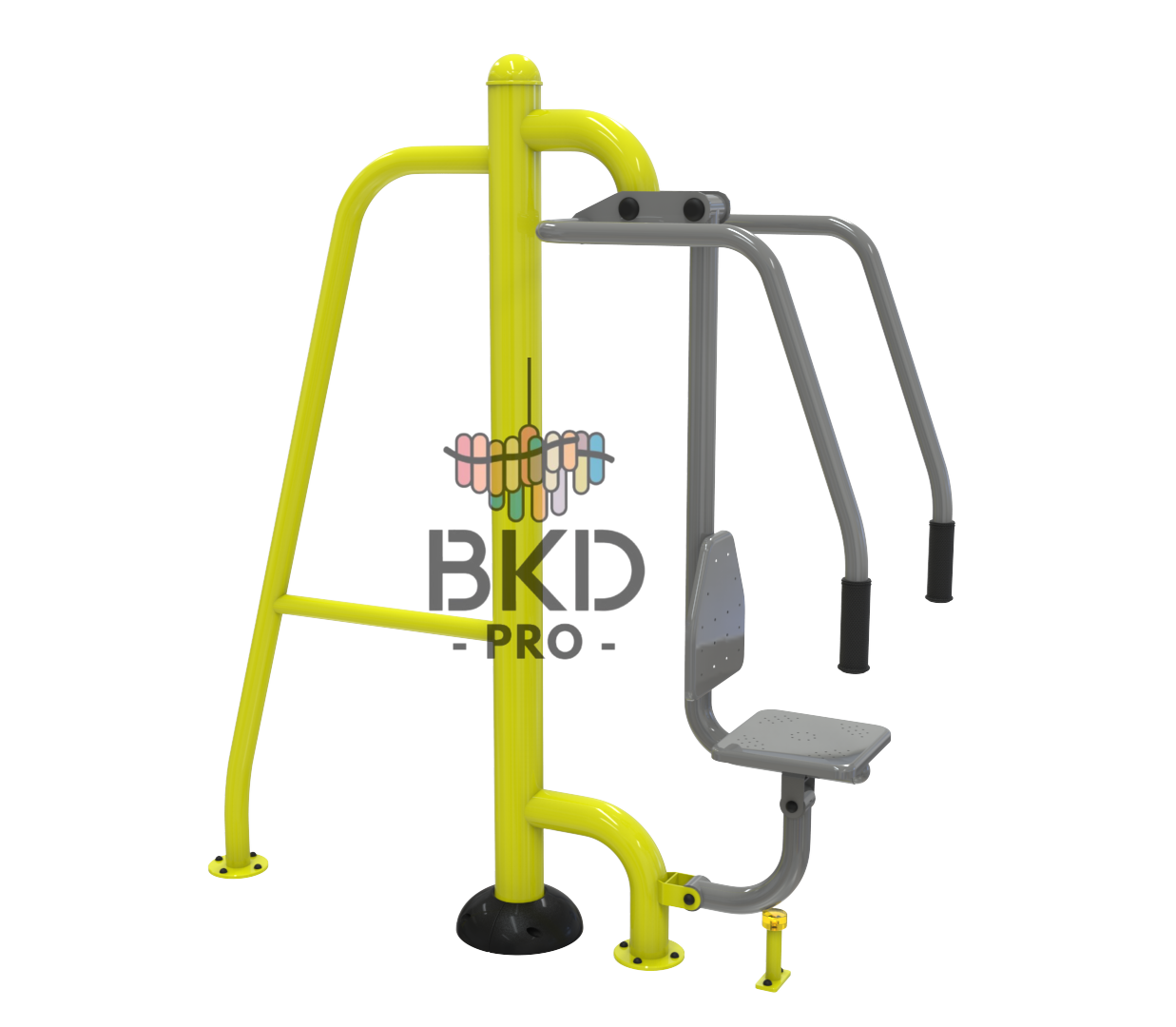 เครื่องออกกำลังกายกลางแจ้ง ชุดบริหารแขน-หัวไหล่-หน้าอก (แบบดันยกตัวเดี่ยว) สำหรับผู้สูงอายุและบุคคลทั่วไป เครื่องออกกําลังกายกลางแจ้งเทศบาล, เครื่องออกกําลังกายสาธารณะ ,ราคาโรงงาน สินค้าผลิตในไทย สั่งทำตามสีที่ต้องการได้