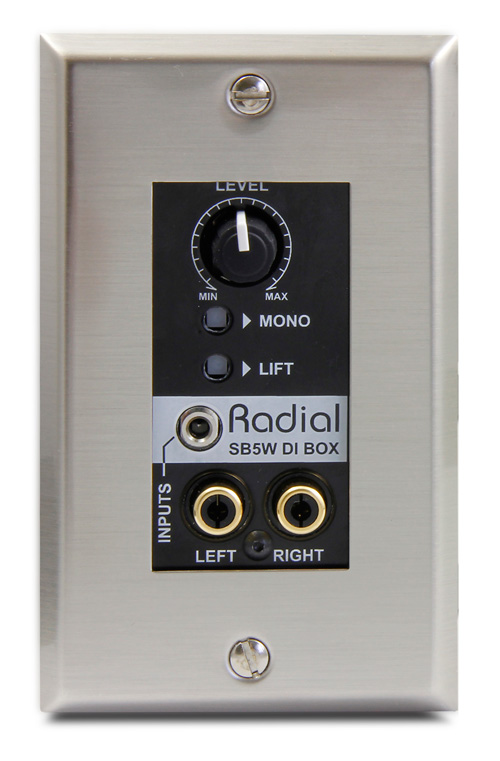 Radial Engineering SB5W WallDI Wall Mounted Stereo Direct Box