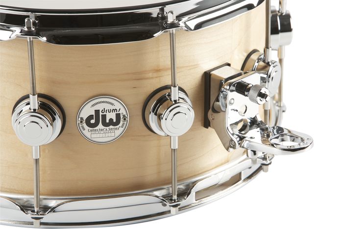 DW Collector's Series Satin Oil Snare Drum Natural with Chrome Hardware7x14