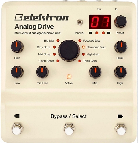 Elektron Analog Drive Multi-Circuit Analog Distortion Unit Pedal