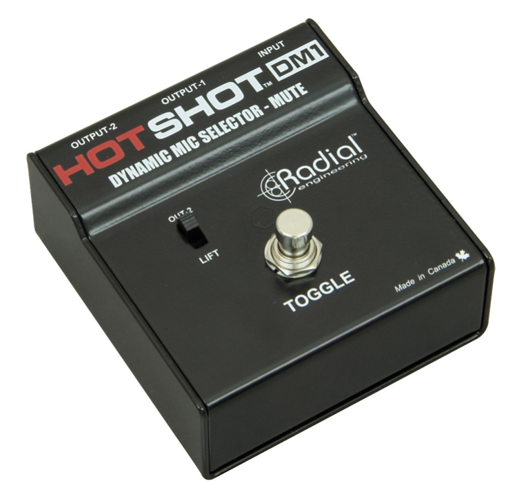 Radial Engineering HotShot DM1 Microphone Signal Muting Footswitch