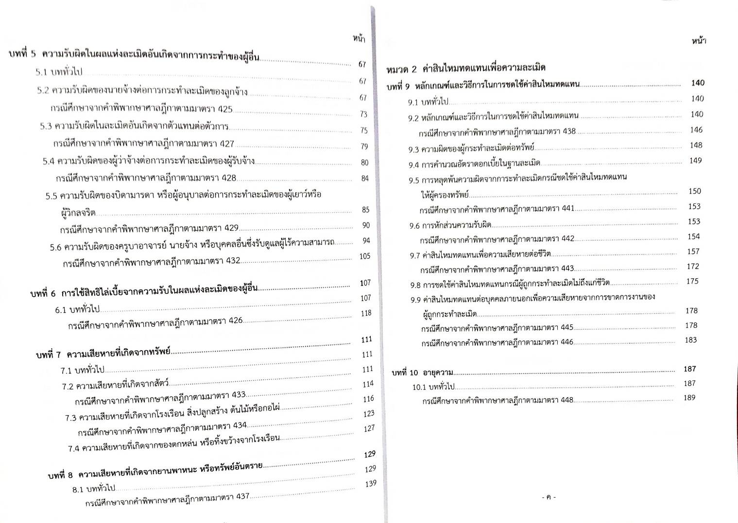 คำอธิบาย ตามประมวลกฎหมายแพ่งและพาณิชย์ ว่าด้วย ลักษณะละเมิด
