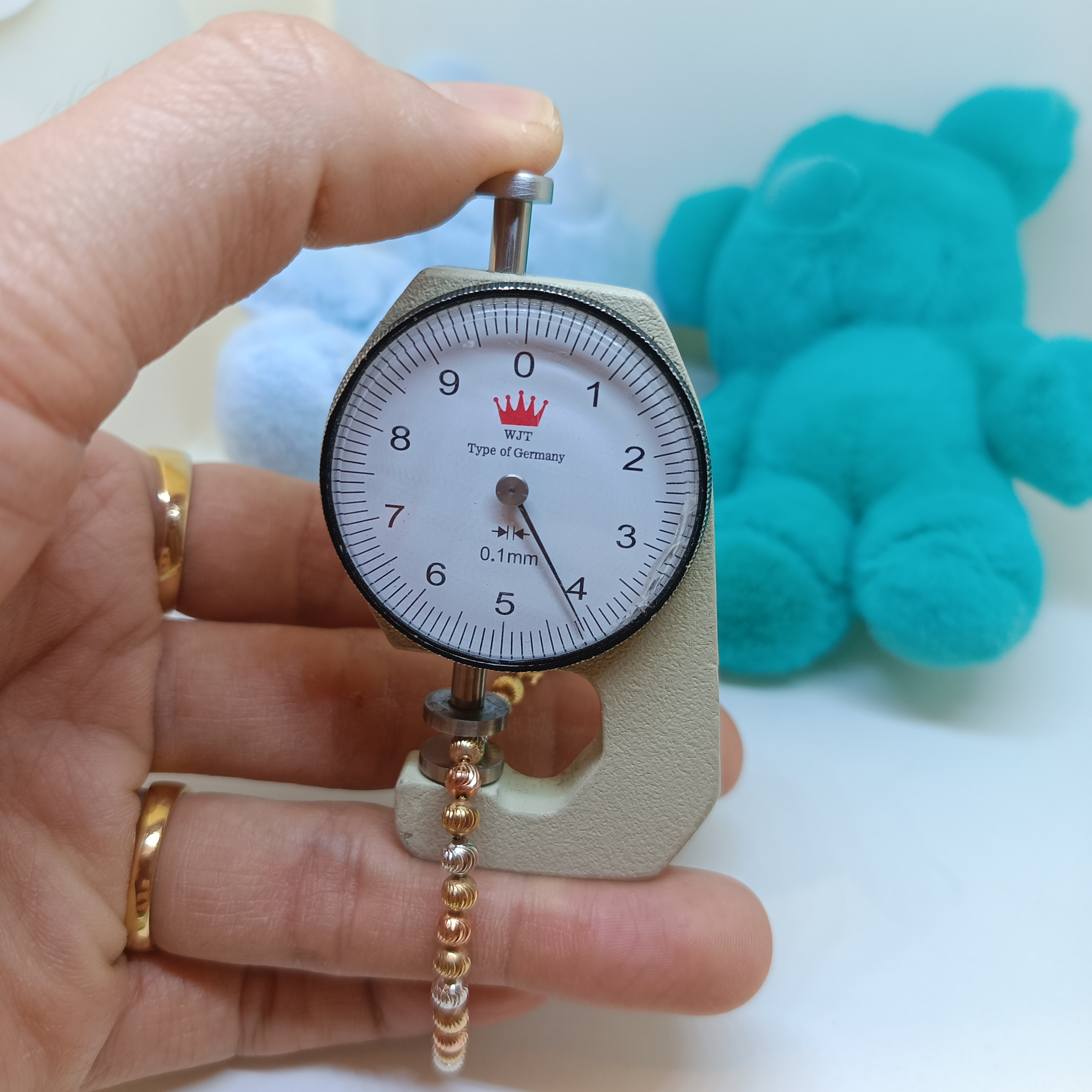 สร้อยข้อมืออิตาลี่ ลายลูกปัดก้นหอย 3กษัตริย์ สำหรับสุภาพสตรี